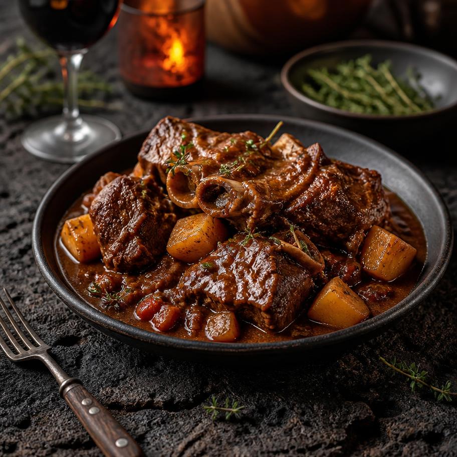 Carne de cabra en salsa